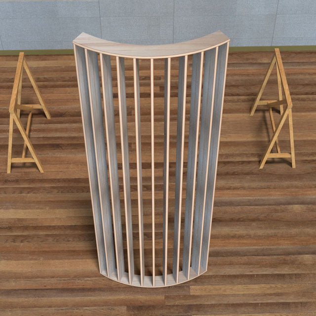 長い曲面を作る時の製作例
