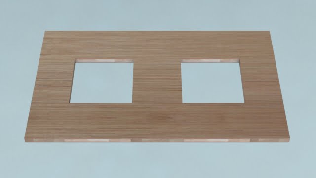 合板に開口