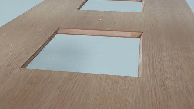 斜めの穴